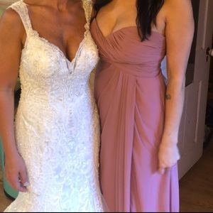 Dusty Rose Pink Bridesmaid Dress